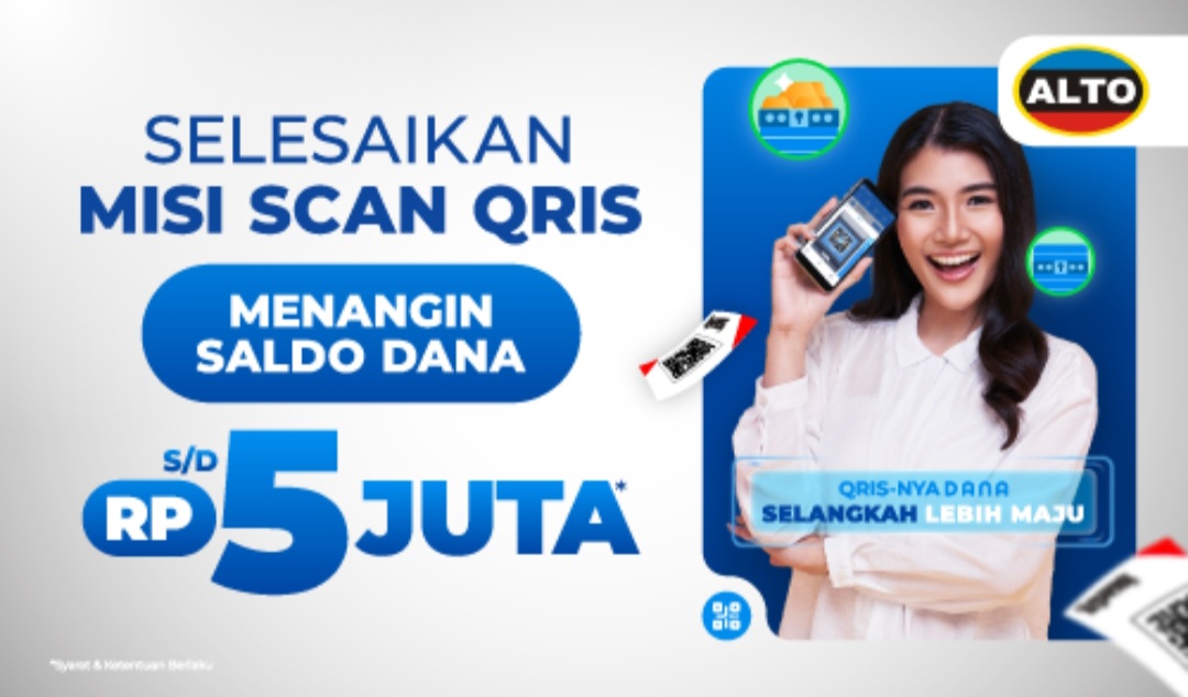 Selesaikan Misi Scan QRIS, Menangkan Saldo DANA Hingga Rp5 Juta!