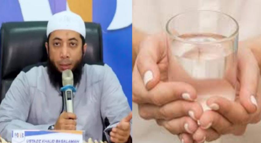 Bagaimana Hukum Minta Air Doa ke Kiai saat Sakit, Ini Kata Ustaz Khalid Basalamah