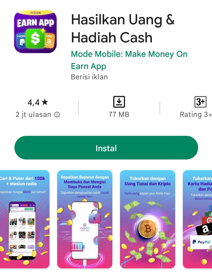 Begini Lho Caranya Dapatkan Cuan di Aplikasi Penghasil Uang Earn App Current, Gampang Banget..!!