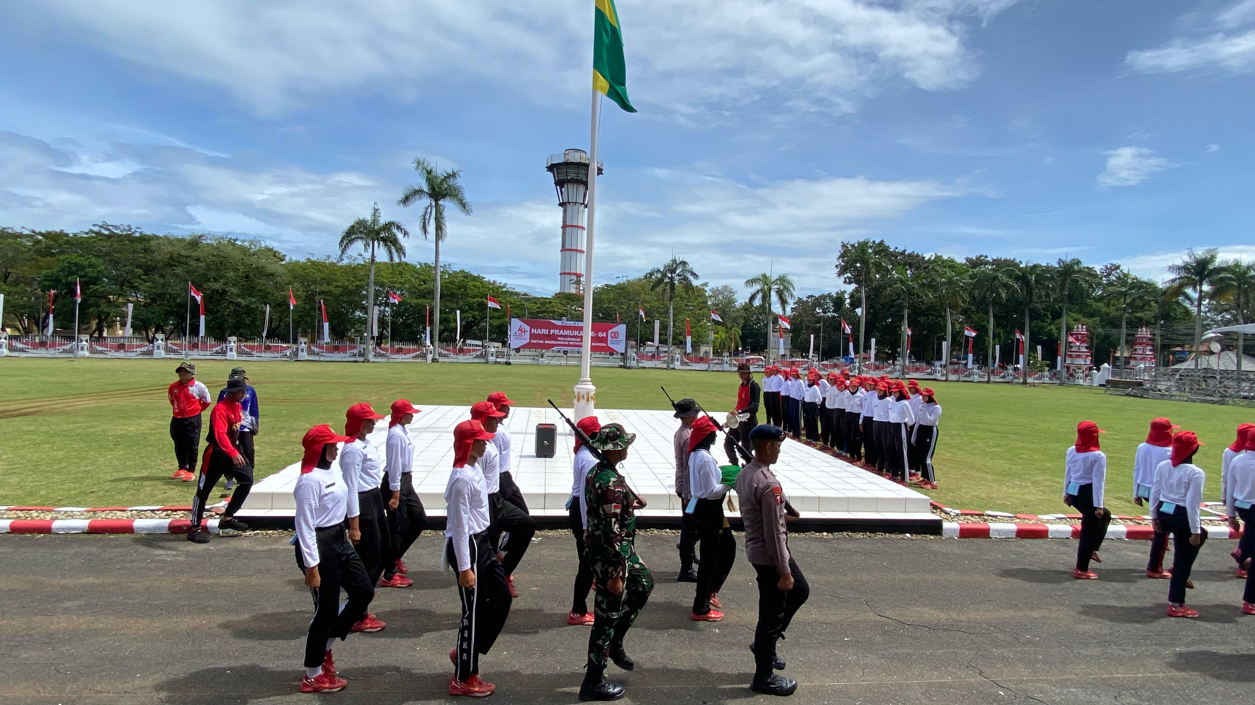 H-5 Bertugas, Paskibraka Bengkulu Intensifkan Latihan Jelang HUT RI ke-80