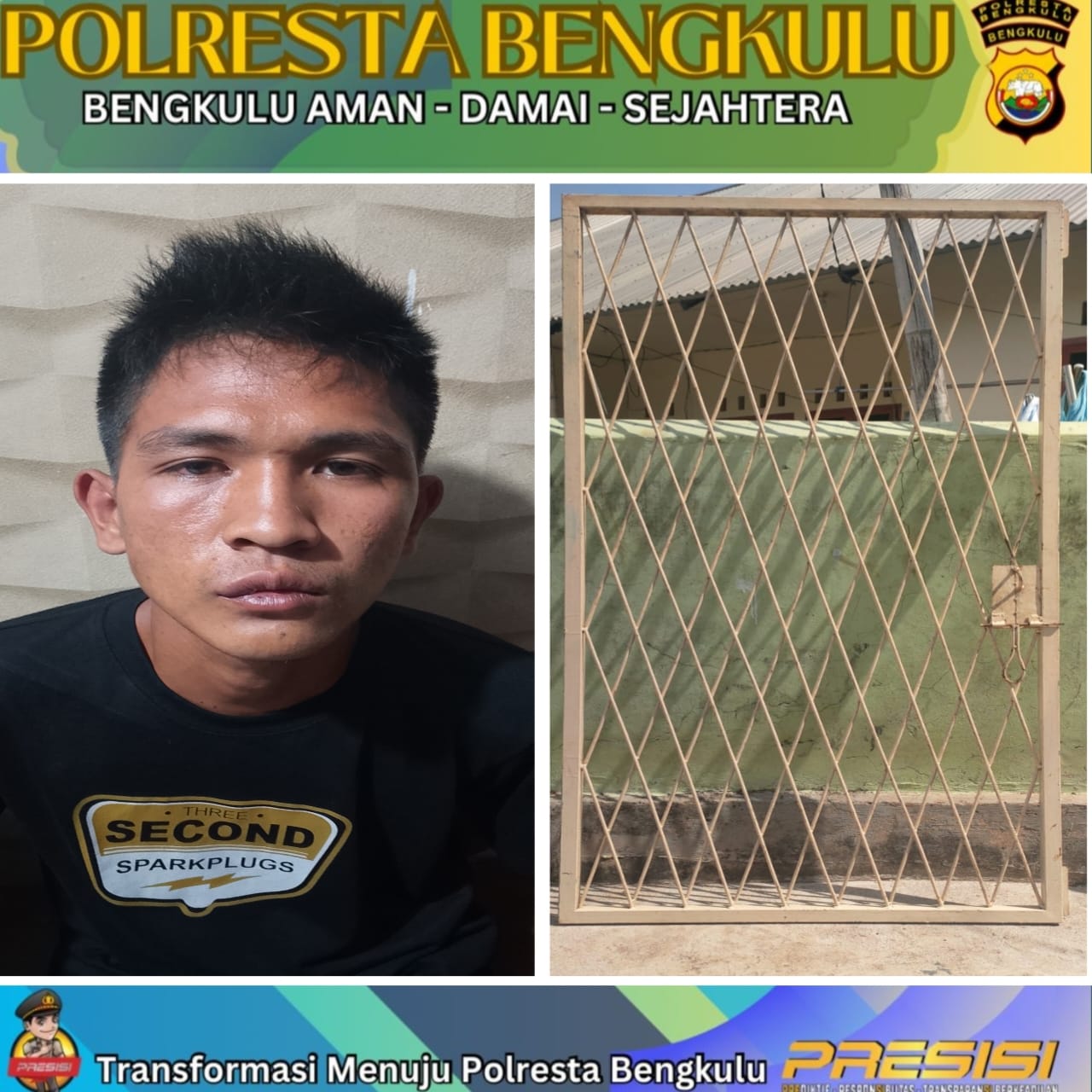 Bobol Kampus Siang Hari, Pencuri Besi Teralis UMB Dibekuk Polisi