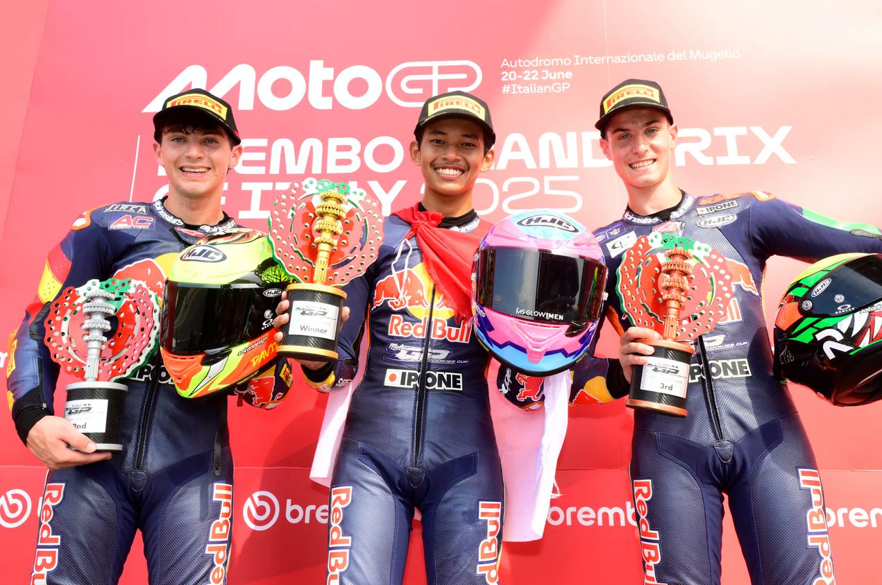 Melaju Kencang, Pebalap Binaan Astra Honda Kibarkan Merah Putih di Thailand dan Italia