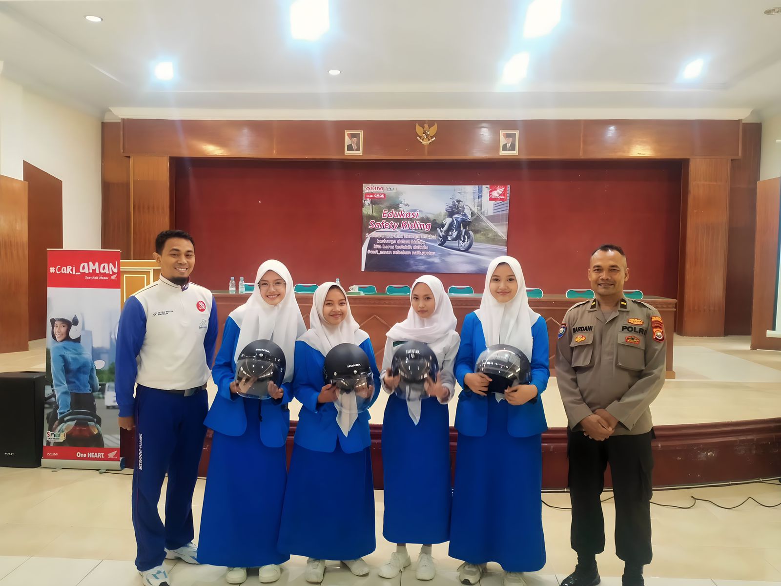 Astra Motor Bengkulu dan Polresta Bengkulu Kampanye di SMKS 16 Kota Bengkulu, Edukasi Keselamatan Berkendara
