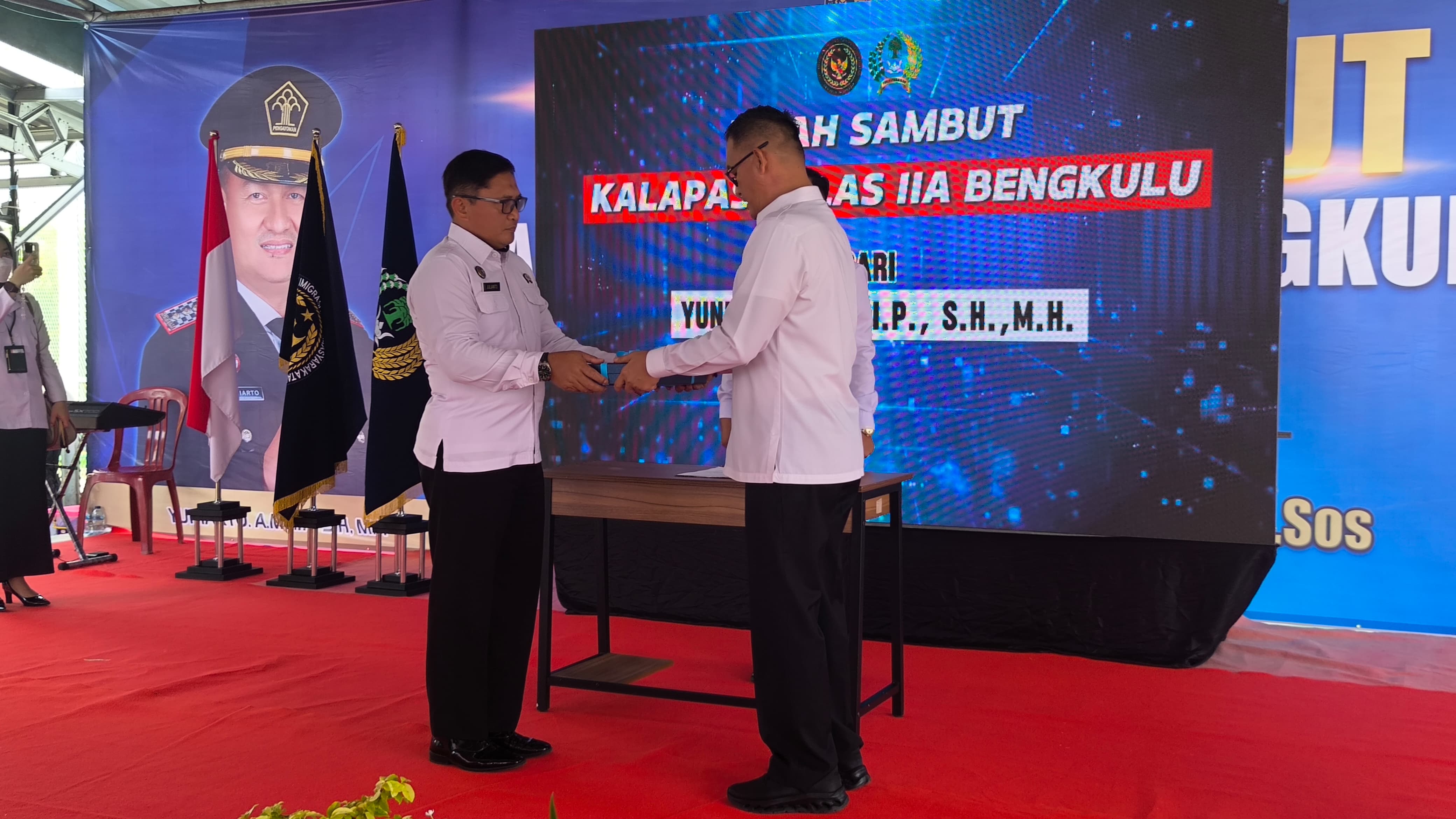 Lapas Kelas IIA Bengkulu Gelar Lepas Sambut, Julianto Budhi Prasetyono Resmi Jabat Kalapas Baru