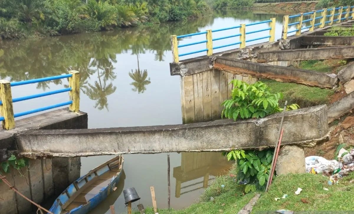 Tanggul Sungai Selagan Jebol, Warga Pondok Batu Desak BWS Sumatera VII Lakukan Perbaikan  