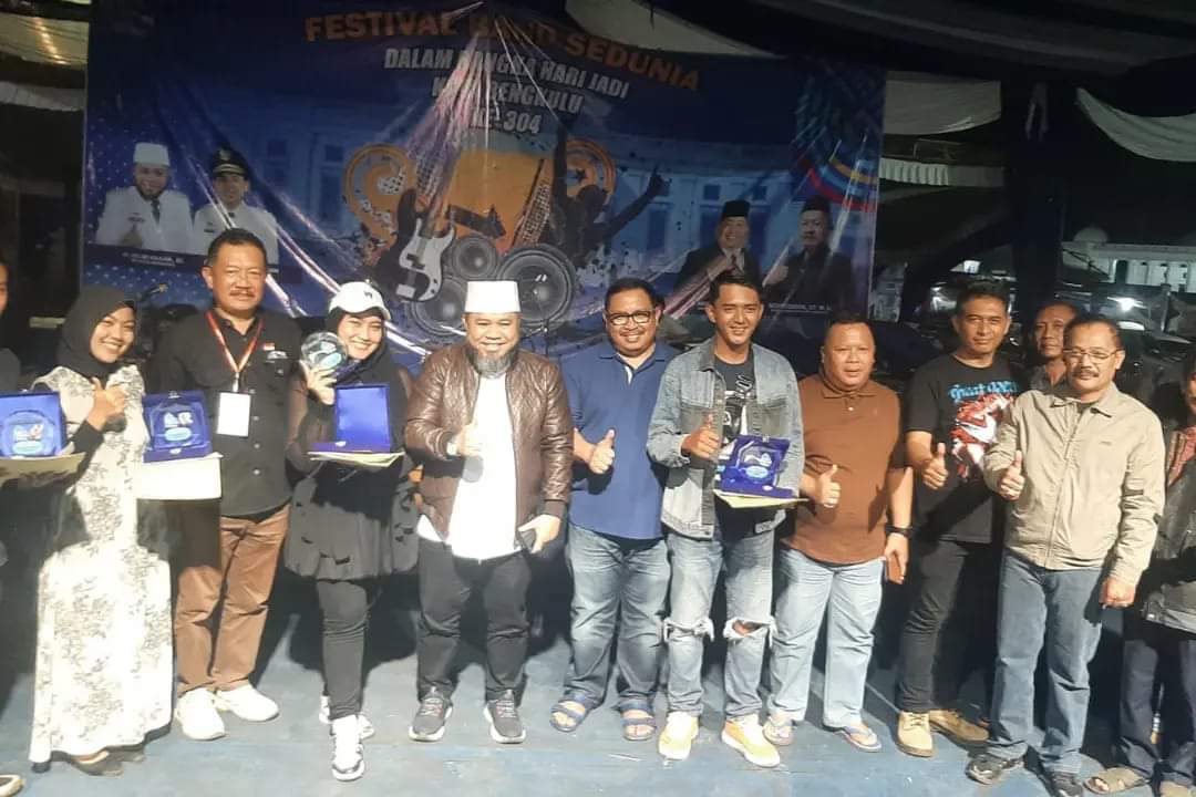 Festival Band Sedunia Rangkaian HUT Kota Bengkulu ke-304 Sukses, Marvelouse Band Sabet Juara