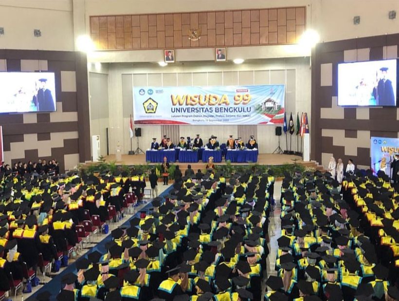 Universitas Bengkulu Wisuda 1.243 Mahasiswa, Dibagi 2 Sesi: Pagi dan Siang 