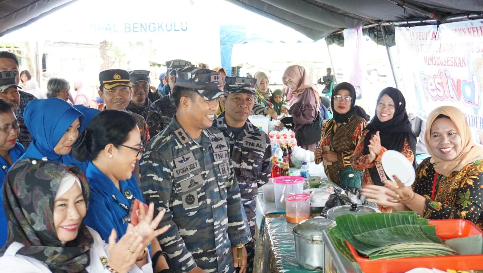 TNI AL Lanal Bengkulu Tinjau Kampung Bahari Nusantara di Tapak Paderi Kota Bengkulu