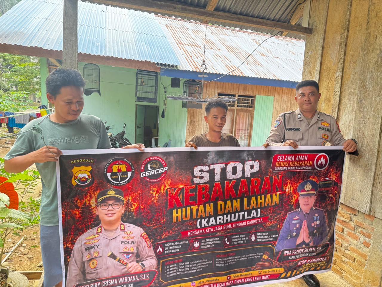 Antisipasi Karhutla, Polres Mukomuko Langsung Terjunkan Tim Verifikasi