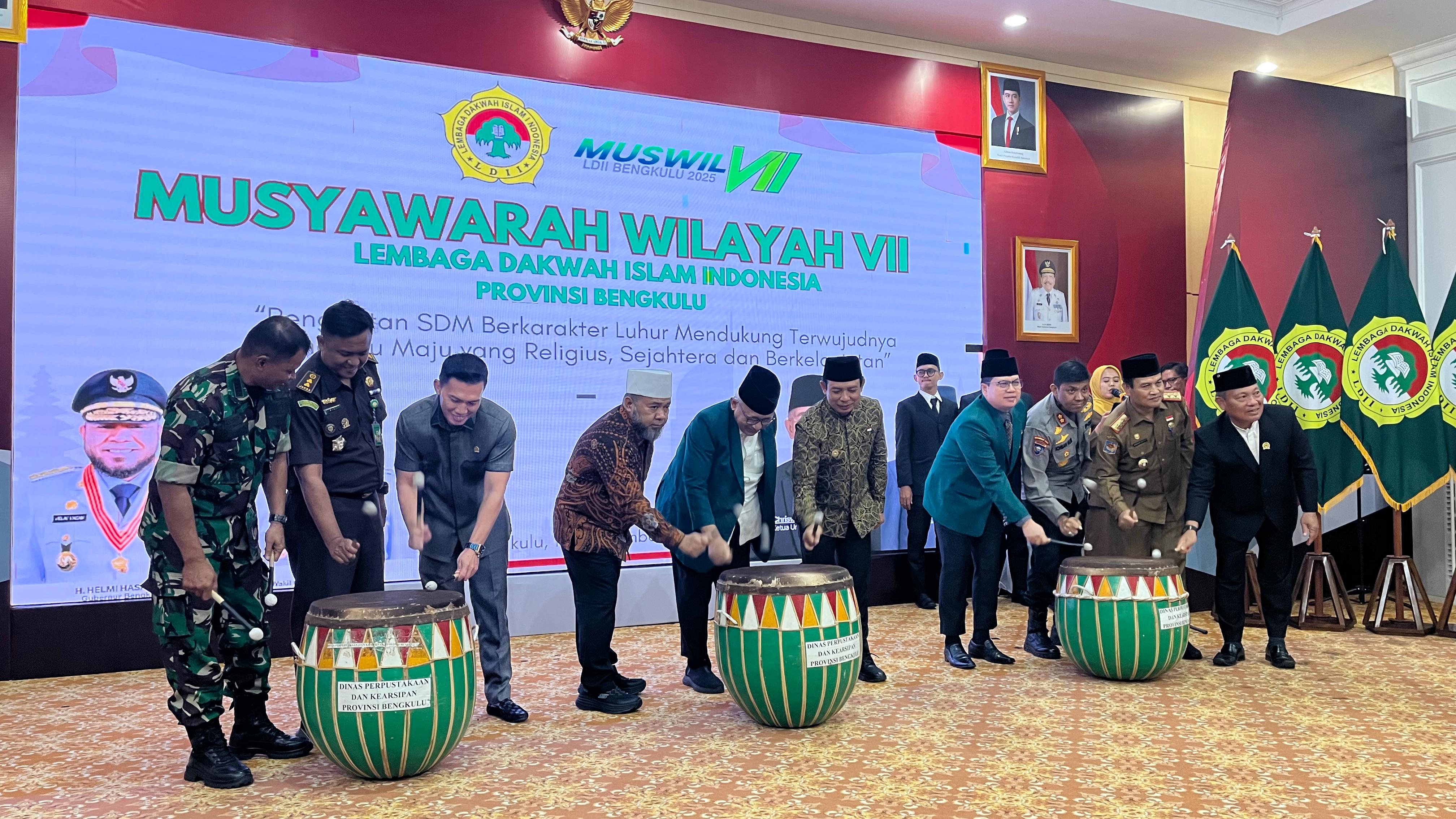 Gubernur Helmi Hasan Resmi Buka Muswil VII DPW LDII Provinsi Bengkulu