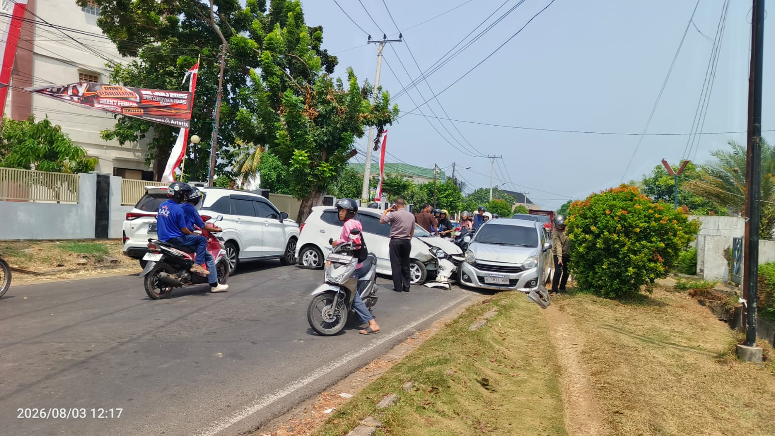 Kecelakaan Beruntun di Dekat Rumah Dinas Kejati Bengkulu, Libatkan Dua Mobil dan Satu Motor