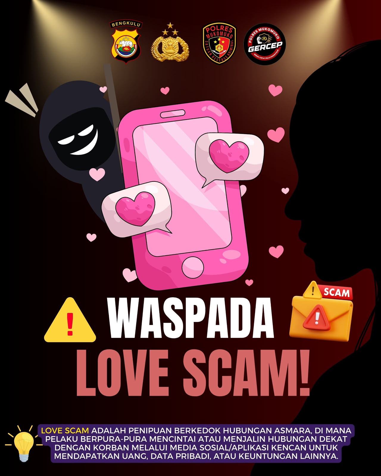 Waspada 'Love Bombing' Berujung Buntung: Polres Mukomuko Warning Maraknya Modus Asmara Bodong