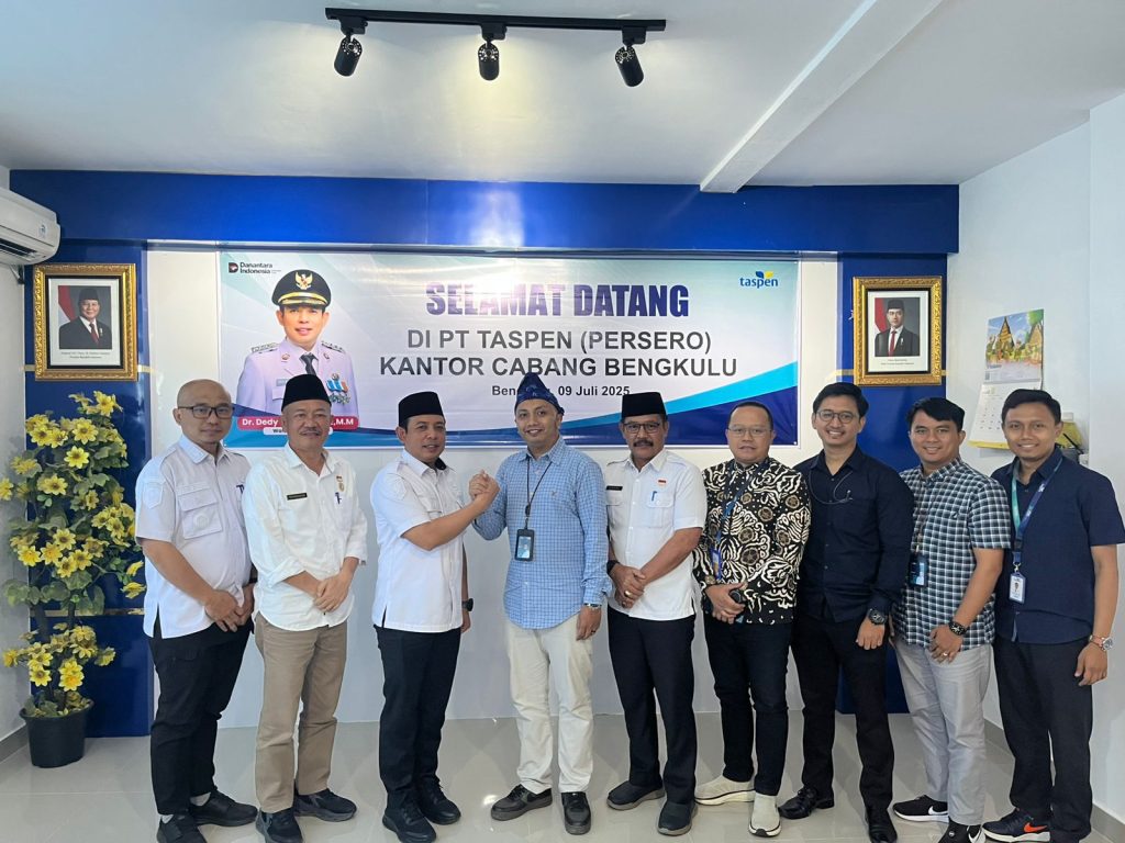 Wali Kota Dedy Wahyudi Sambangi Branch Manager Baru PT Taspen Bengkulu, Pastikan Kelanjutan Program Four in On