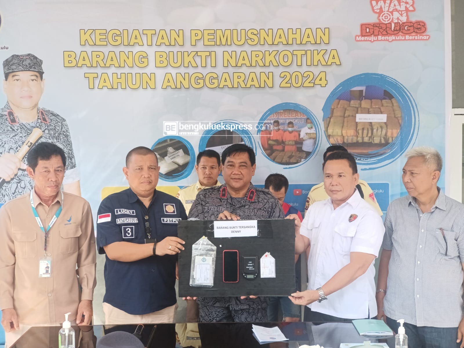 53 Paket Sabu asal Sumsel Dimusnahkan BNNP Bengkulu 