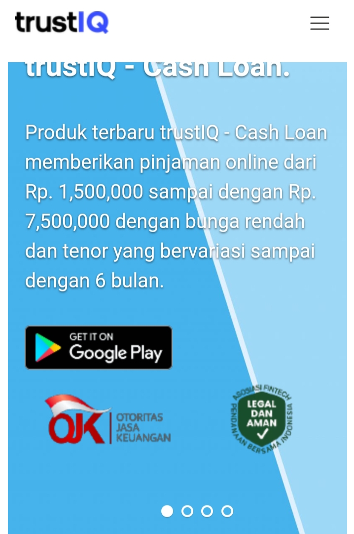 Hanya Modal KTP dan Lengkapi 5 Langkah Mudah, Cair Pinjaman Hingga Rp 7,5 Juta di Pinjol TrustIQ