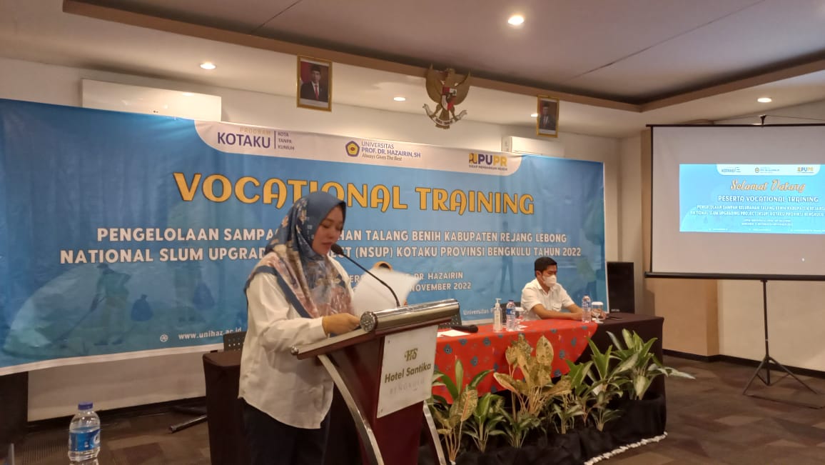 Tingkatkan Pengelolaan Sampah, LPPM Unihaz dan BPPW Kementerian PUPR Gelar Vocational Training Program