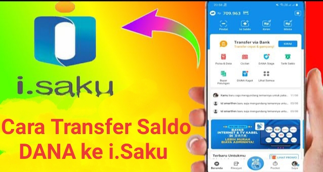 Cara Mudah Transfer Saldo DANA ke Dompet Digital iSaku