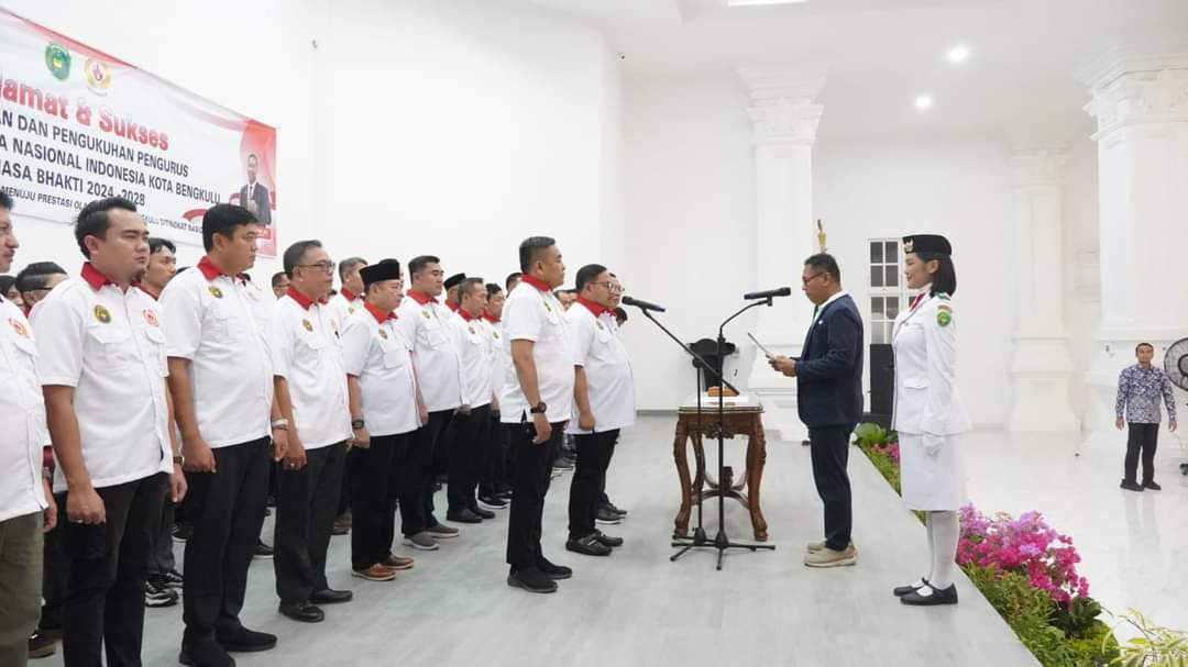 Arif Gunadi Dikukuhkan Sebagai Ketua KONI Kota Bengkulu Masa Bhakti 2024-2028