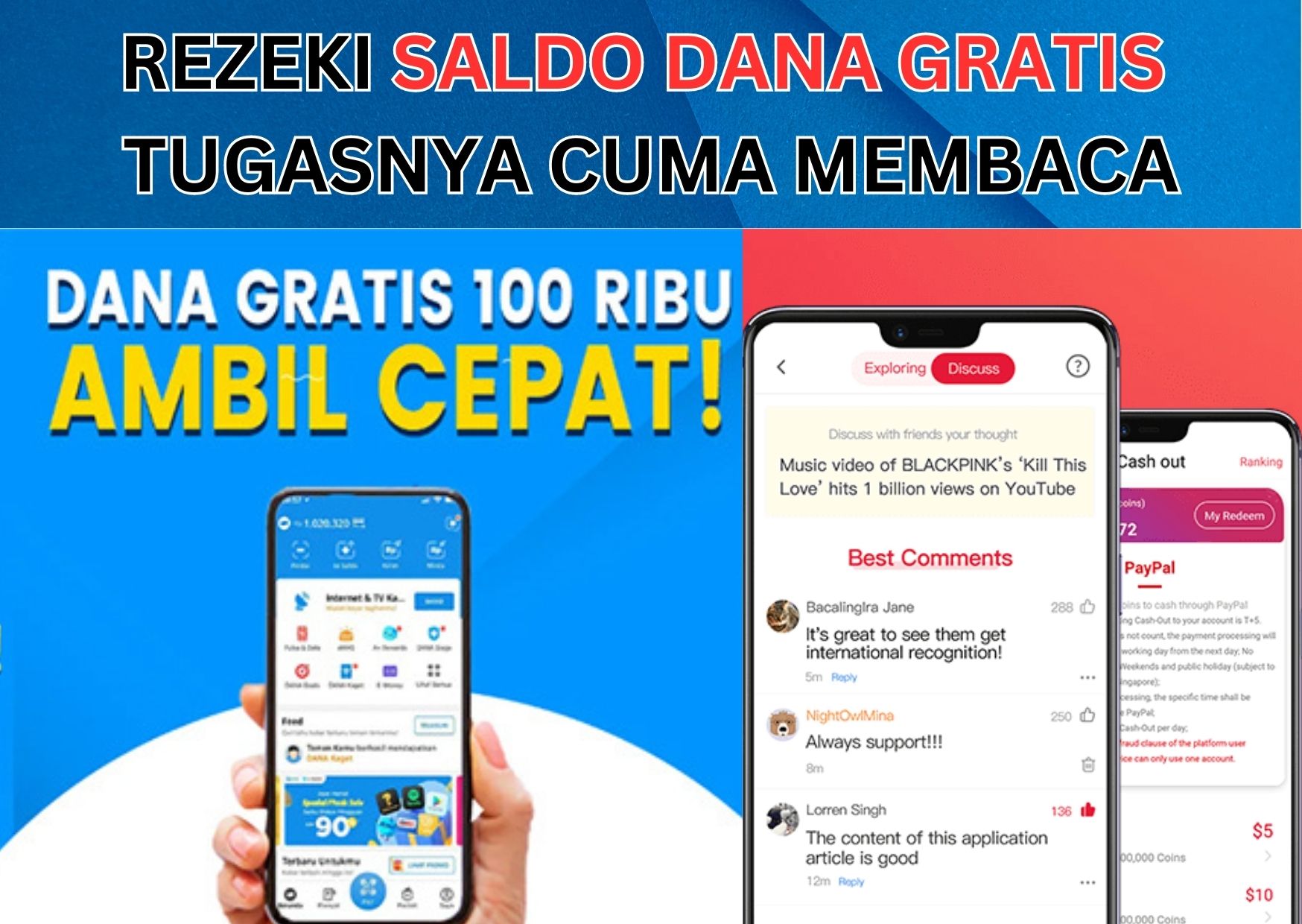 Rezeki Saldo DANA Gratis Rp100.000: Tugasnya Mudah! Cuma Membaca