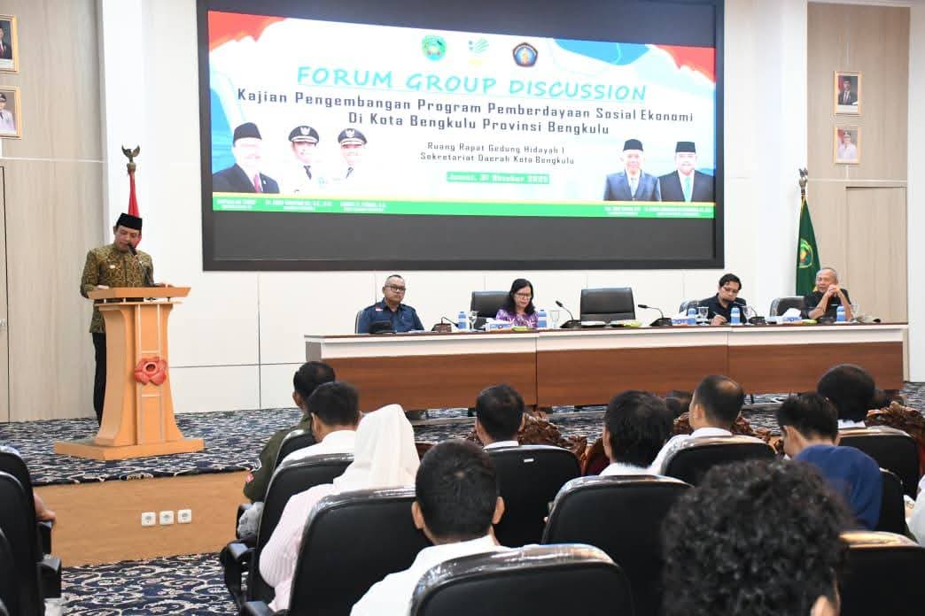 Pemkot Bengkulu Dorong Penguatan Program Pemberdayaan Sosial Ekonomi Lewat FGD