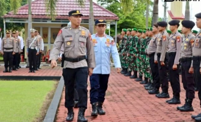 Polres Mukomuko Gelar Apel Pasukan, Siap Amankan Arus Mudik Idul Fitri 2025