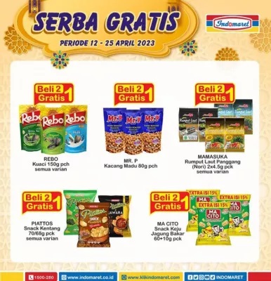 Katalog Promo Indomaret Jumat 14 April 2023, Ada Promo Beli 2 Gratis 1