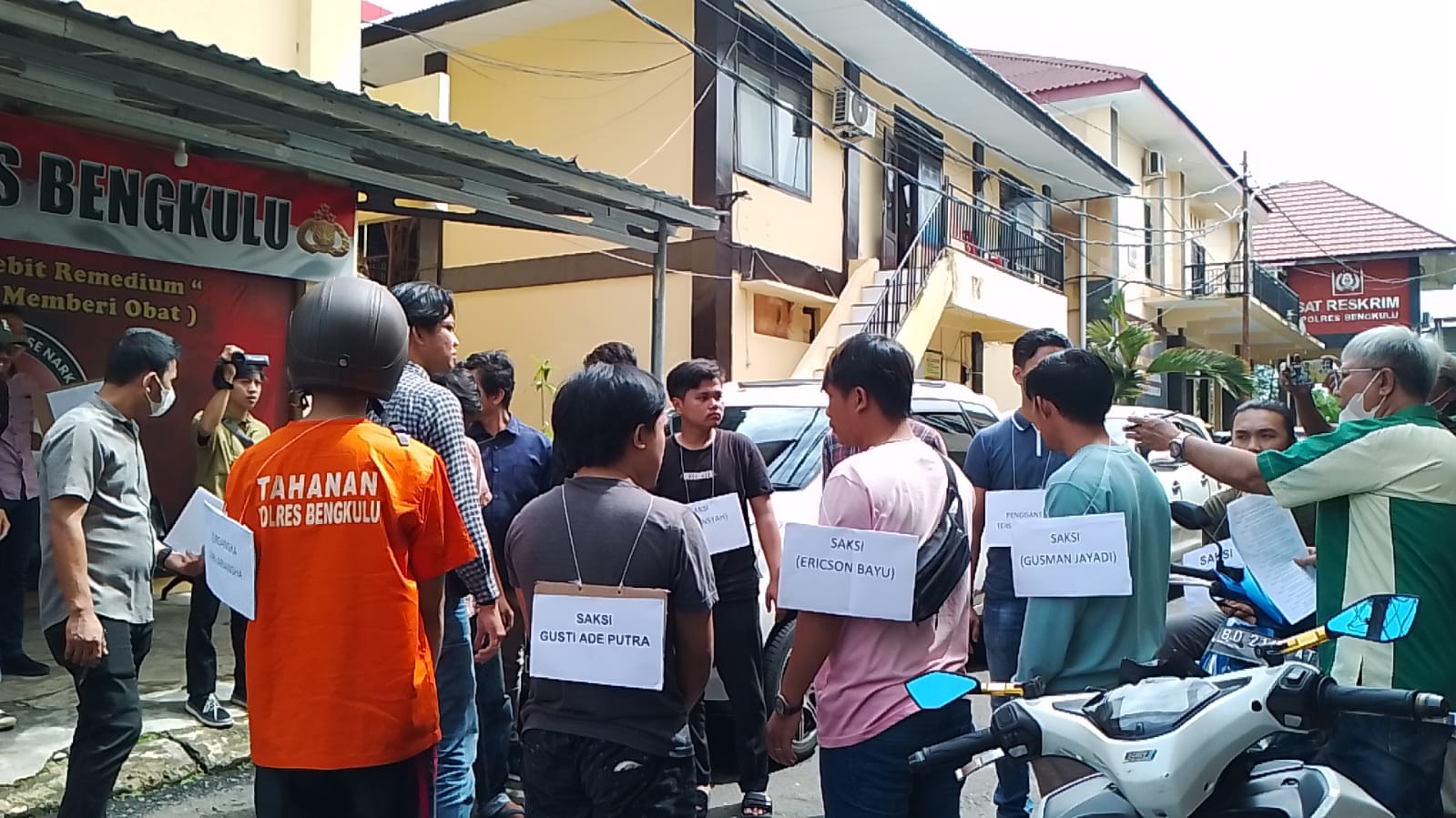 Tsk Pembunuhan  di Depan SPBU Bencoolen Mall Dikenakan Pasal Berlapis