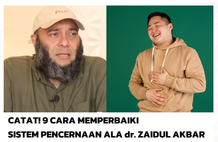 Ikuti 9 Tips dr. Zaidul Akbar Ini Jika Ingin Memperbaiki Sistem Pencernaan 