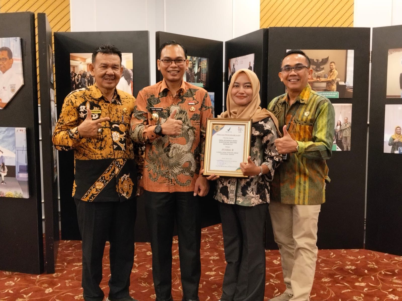 Desa Kungkai Baru Seluma Raih Juara 2 Lomba Nasional Desa Pangan Aman 2025 dari BPOM