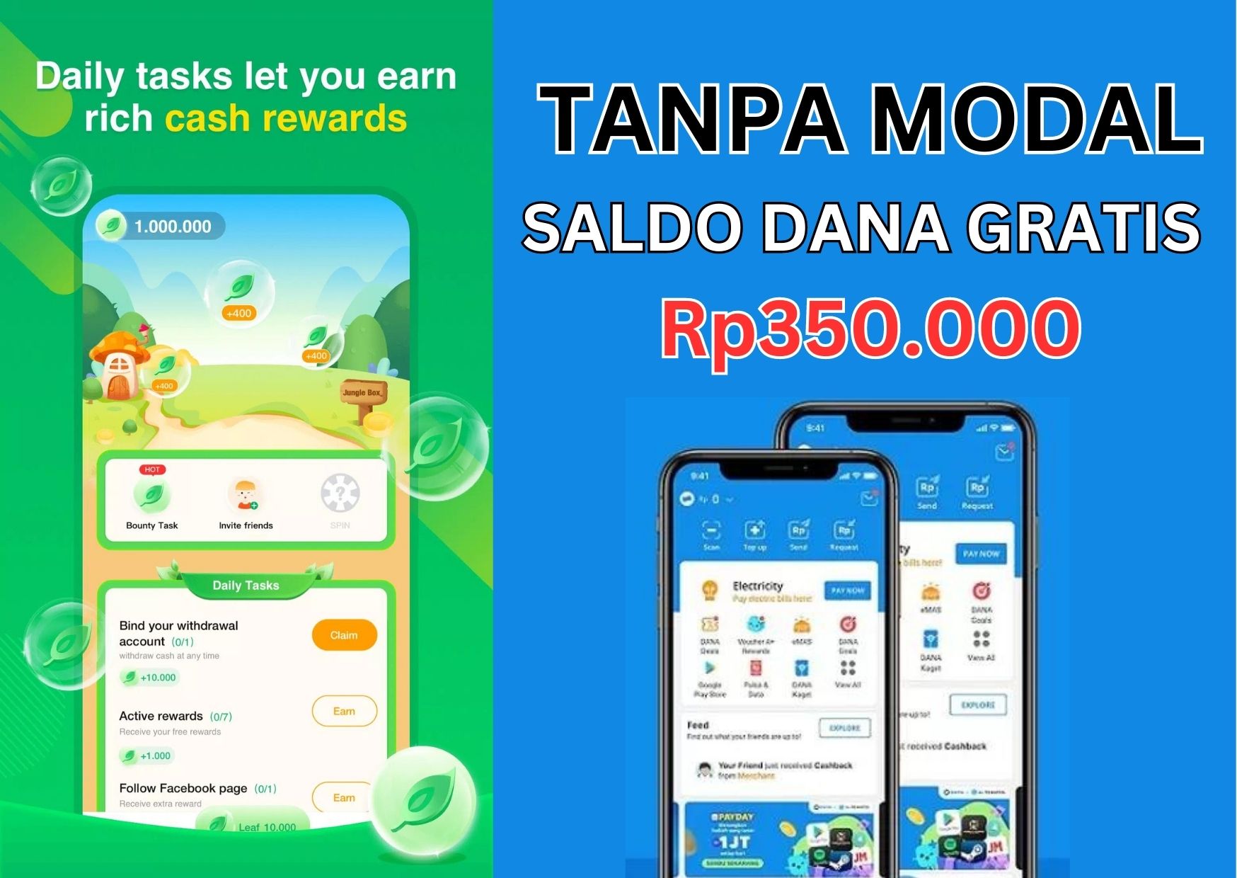 Saldo Dana Kaget Gratis Rp350.000: Tanpa Modal, Caranya Selesaikan Misi di Aplikasi ini 