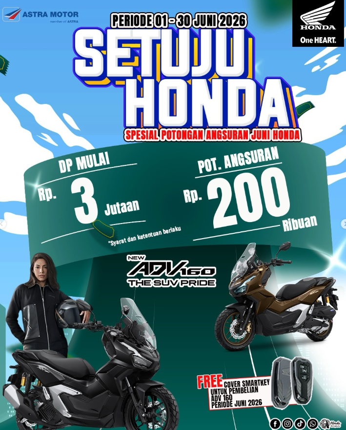 Manjakan Pencinta Skutik Penjelajah, Astra Motor Bengkulu Luncurkan Promo ‘SETUJU HONDA’ Khusus New ADV160