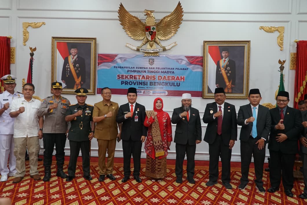 Herwan Antoni Dilantik sebagai Sekdaprov Bengkulu, Siap Total Dukung Program Bantu Rakyat