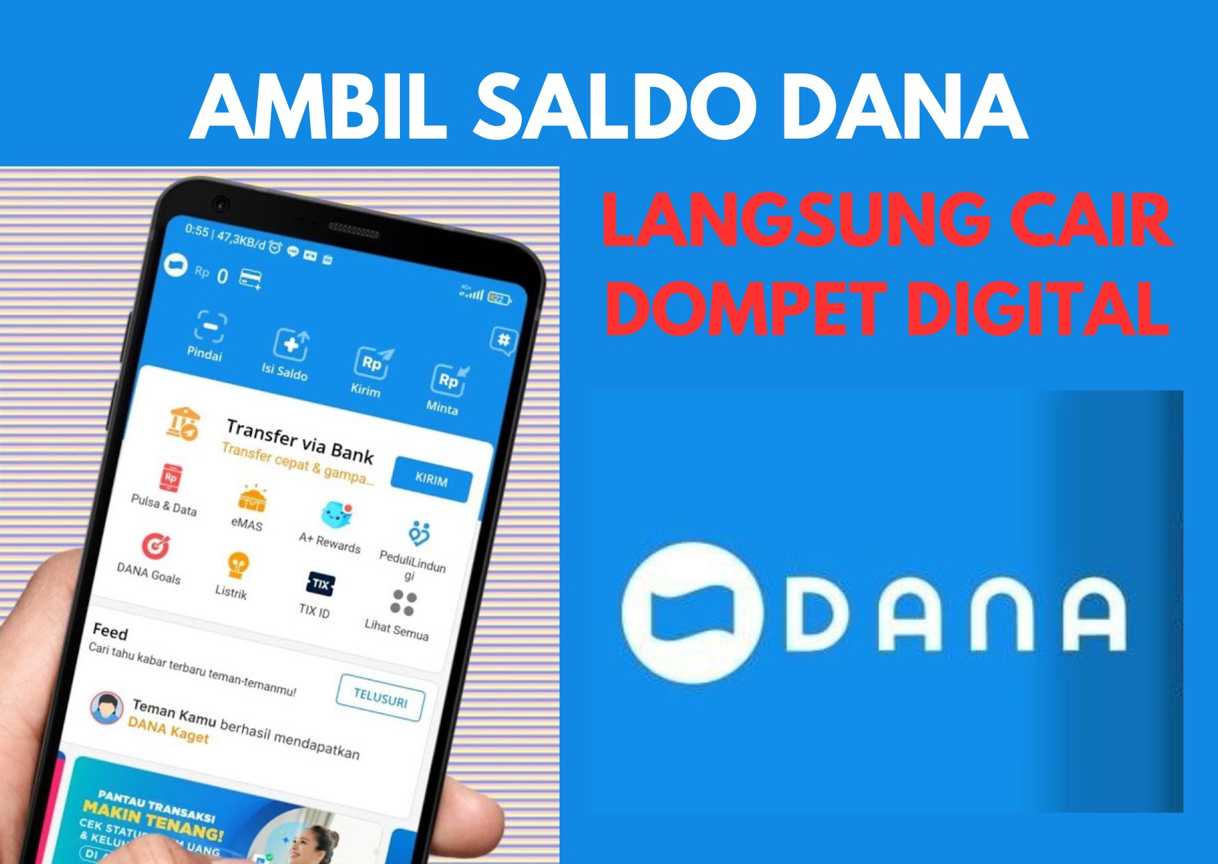 Rezeki Masuk Dompet Digital! Ambil Segera Saldo DANA Gratis Rp300.000, Begini Caranya