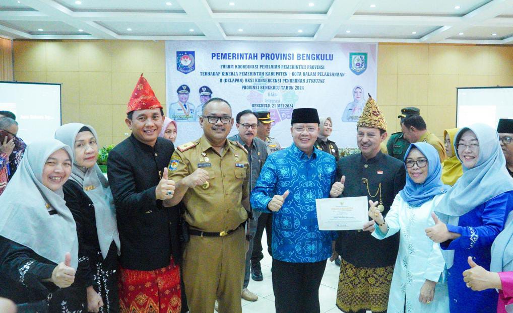 Kota Bengkulu Raih Juara Pertama Pelaksanaan Percepatan Penurunan Stunting