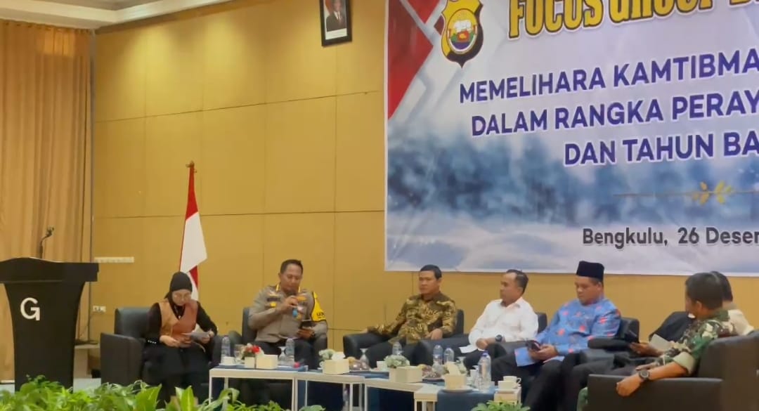 Polresta Bengkulu Gelar FGD Guna Menciptakan Kamtibmas Saat Nataru 2025