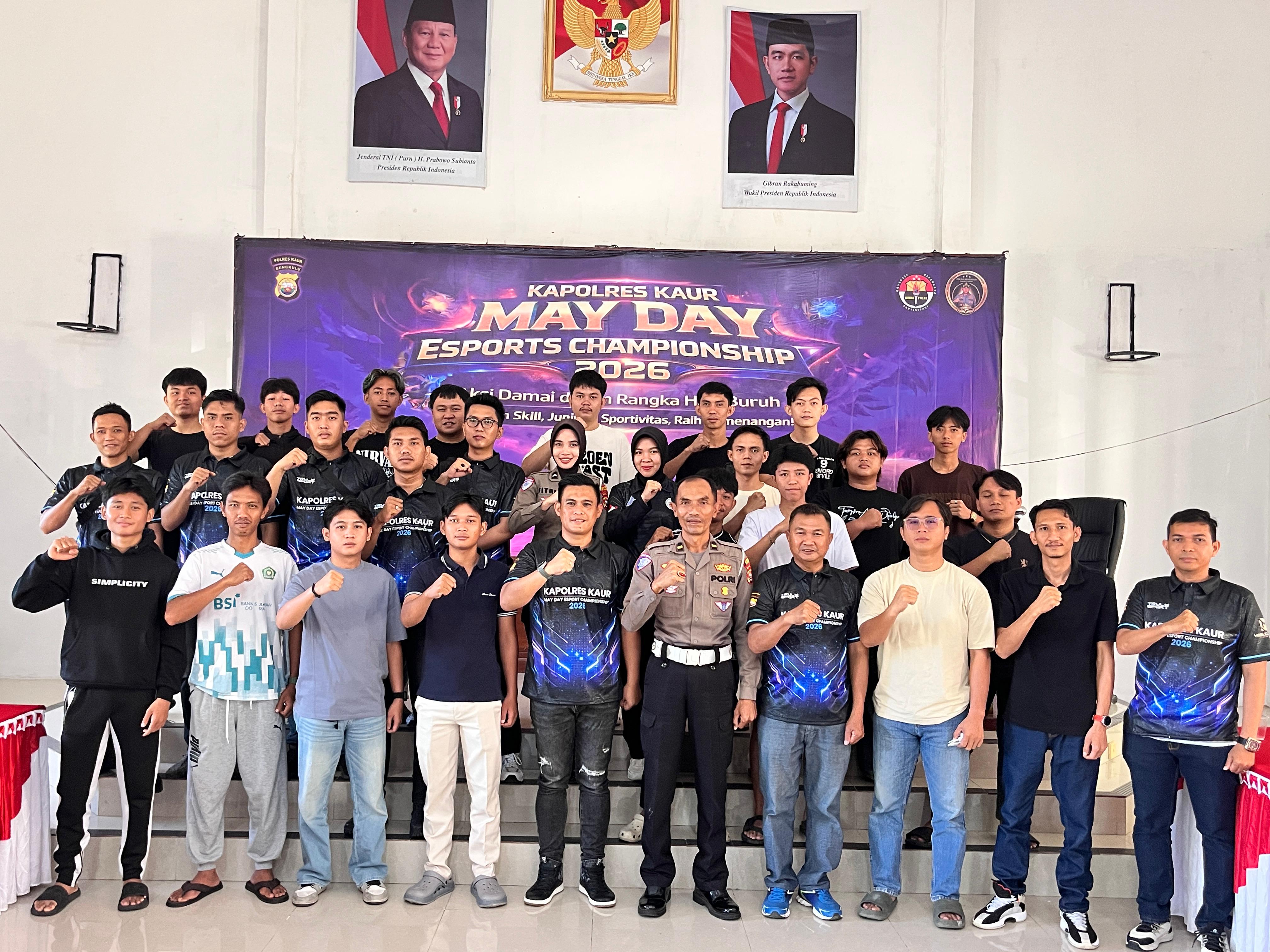 140 Pro Player Ramaikan Mayday E-Sport Championship 2026 di Polres Kaur