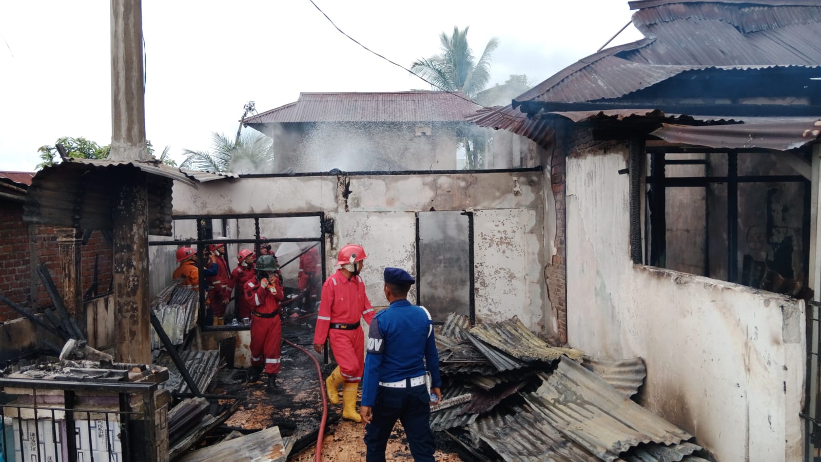 Rumah dan Bedengan Milik Warga di Kawasan Ini Ludes Terbakar