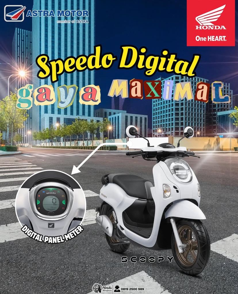 Honda Scoopy Kini Tampil Makin Digital, Bikin Gaya Berkendara Makin Maksimal