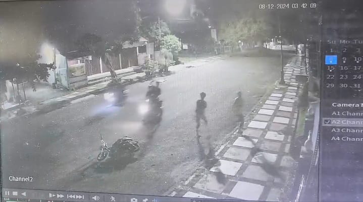 Kawasan Begal Bersenjata Tajam di Kota Bengkulu Meresahkan, Saat Rampas Sepeda Motor Terekam CCTV 