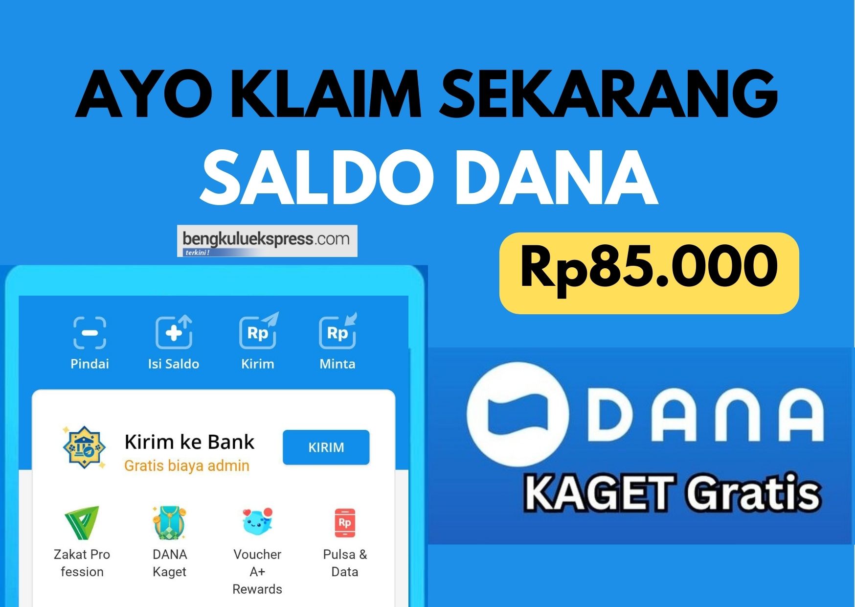 Link DANA Kaget Hari Ini 3 September 2023: Gratis Saldo DANA Rp 85.000 ...