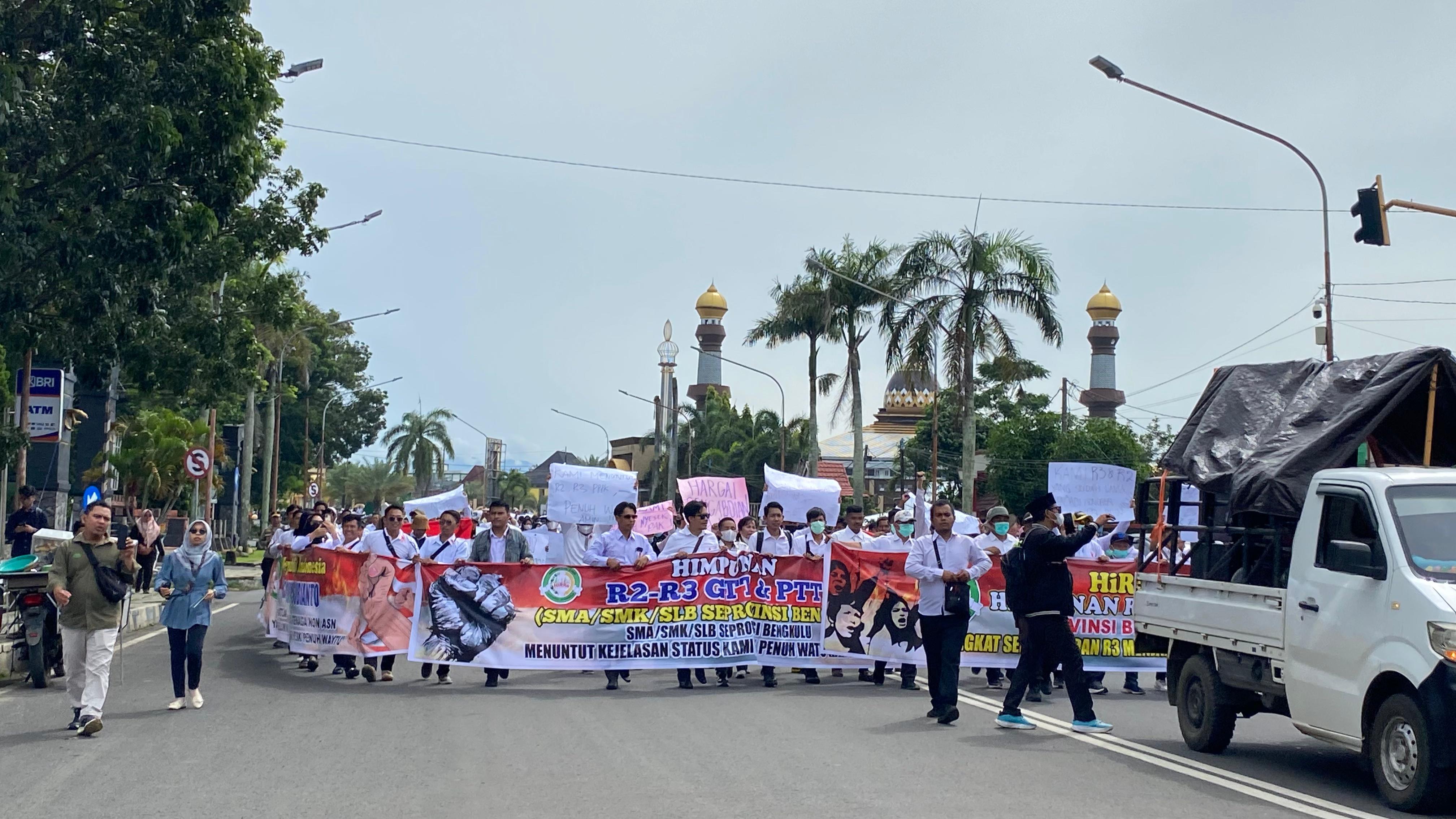 Pemprov Bengkulu Tanggapi Aksi Unjuk Rasa, BKD: Evaluasi dan Penataan PPPK Sedang Berlangsung