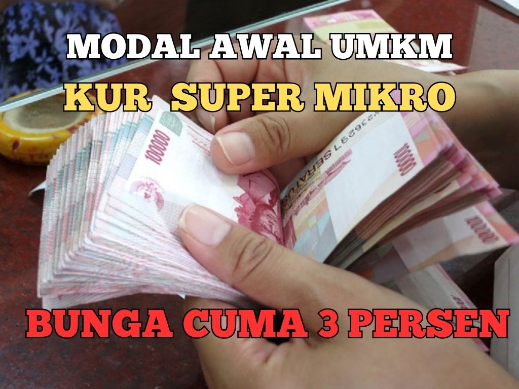 Modal Awal UMKM, Pemerintah Siapkan Pinjaman KUR Super Mikro Bunganya Cuma 3 Persen 