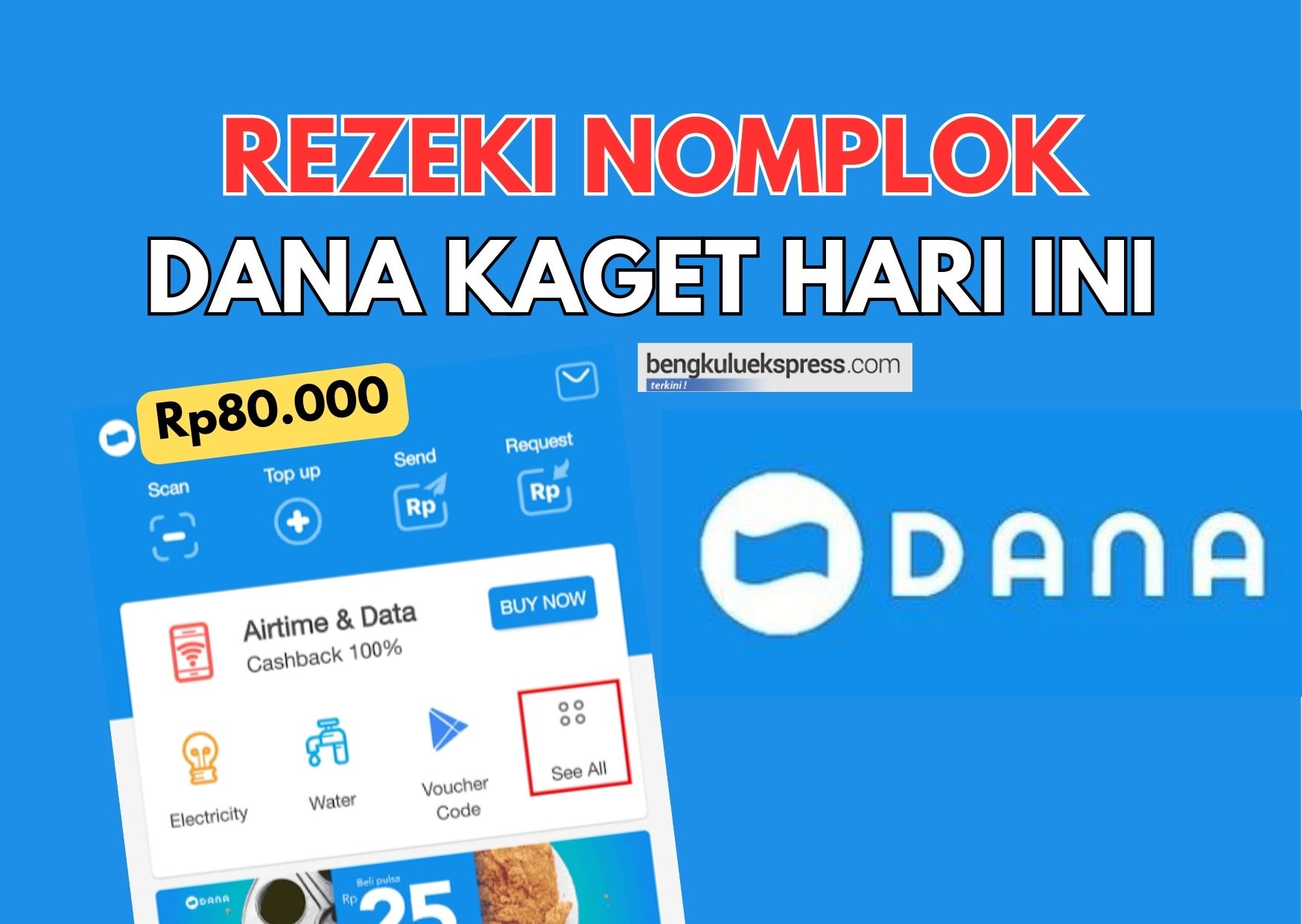 Rezeki Saldo DANA Gratis Rp80.000, Klaim Link DANA Kaget Hari Ini 4 September 2023