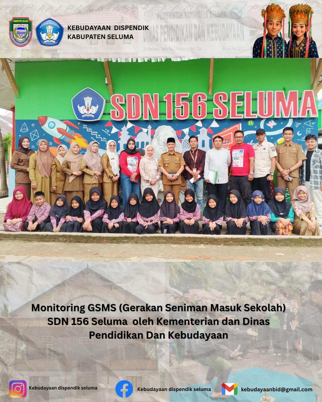 Jaga Kearifan Lokal, GSMS Jadi Wadah Pelestarian Seni Budaya Seluma di Sekolah