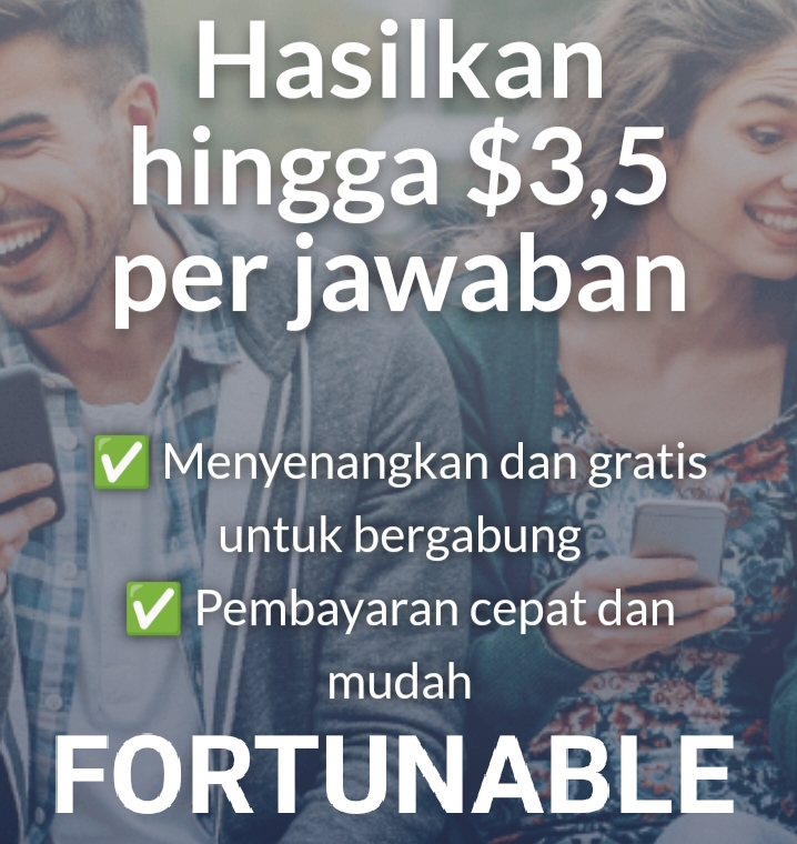 Jawab 1 Survey Dapat Saldo DANA Gratis Hingga Rp55 Ribu di Aplikasi Fortunable, Ayo Buktikan!