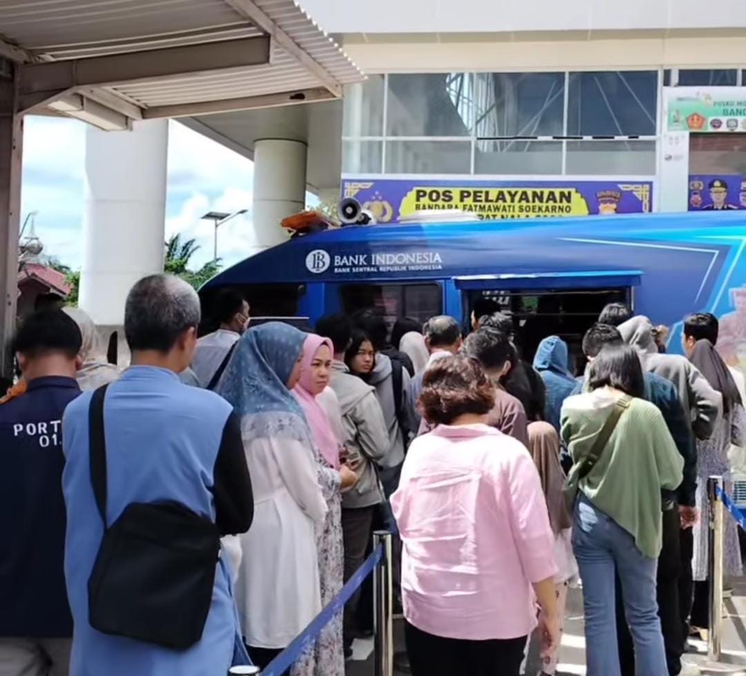 Bandara Fatmawati Soekarno Buka Layanan Penukaran Uang