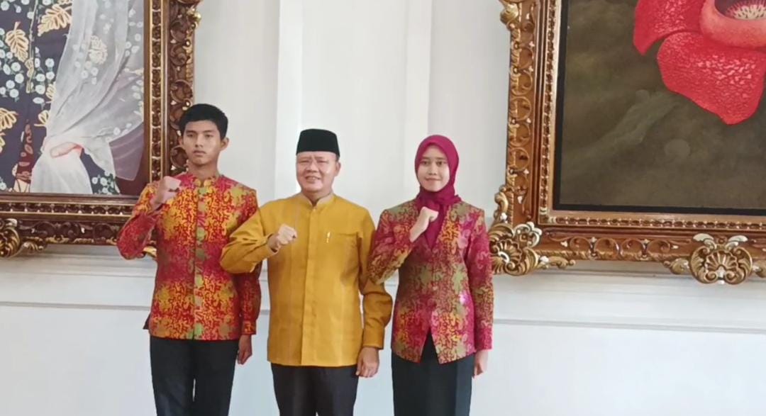 Temui Gubernur Bengkulu, Dua Siswa Terpilih Paskibraka Tingkat Nasional Berpamitan