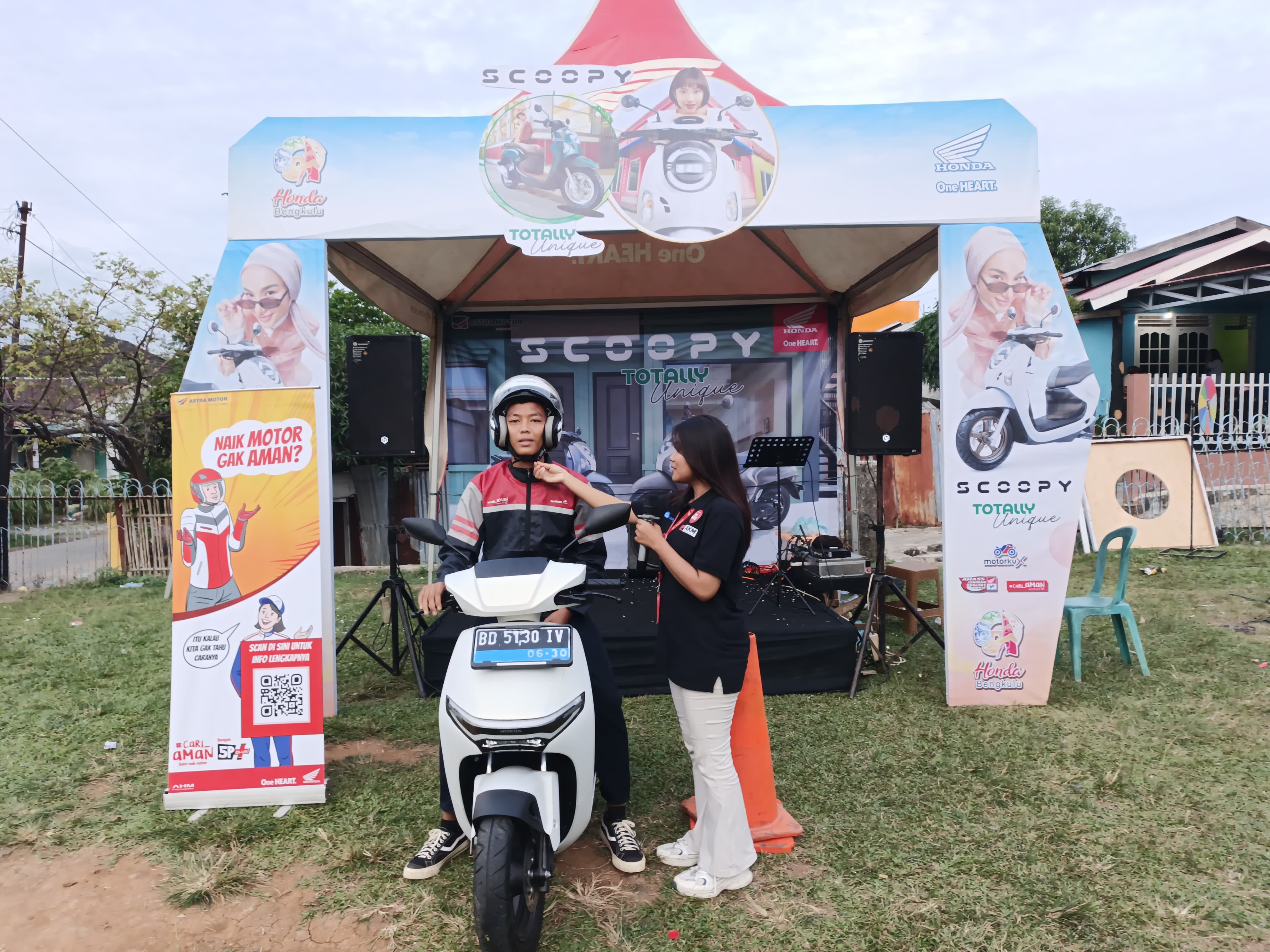Astra Motor Bengkulu Gelar Mini Launching Honda Scoopy di Tiga Lokasi, Meriah dengan Lomba dan Edukasi Safety
