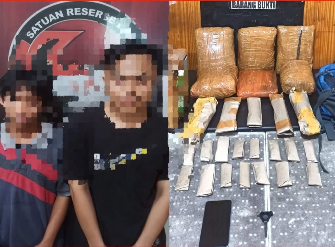 Edarkan Puluhan Paket Ganja di Kota Bengkulu, 2 Pemuda Asal Seluma Diringkus Polisi