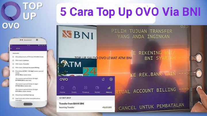 5 Cara Top Up Saldo OVO via BNI ATM hingga Mobile Banking